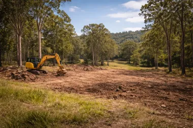 Partially cleared, sloping block near Preston, QLD