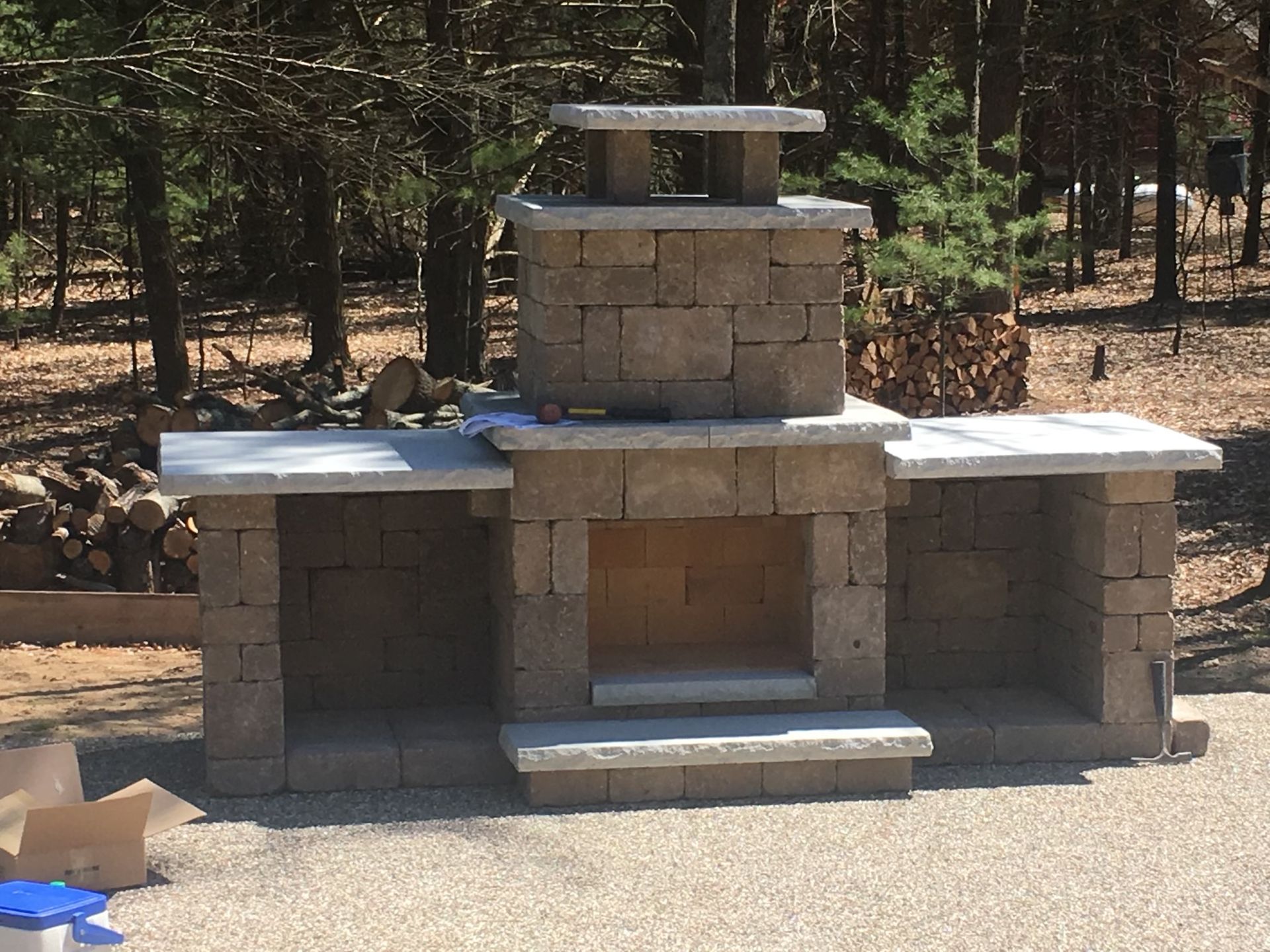 Turning Leaf Landscaping Outdoor Stone Kitchen