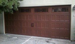Brown 2 Car Garage Door