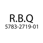 Le logo de rbq est un logo noir et blanc sur fond blanc.