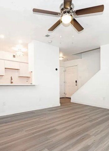 Home in Austin, TX that had full interior painting of walls, ceilings, doors, trim and cabinets painted by Austin Painting and Cabinets