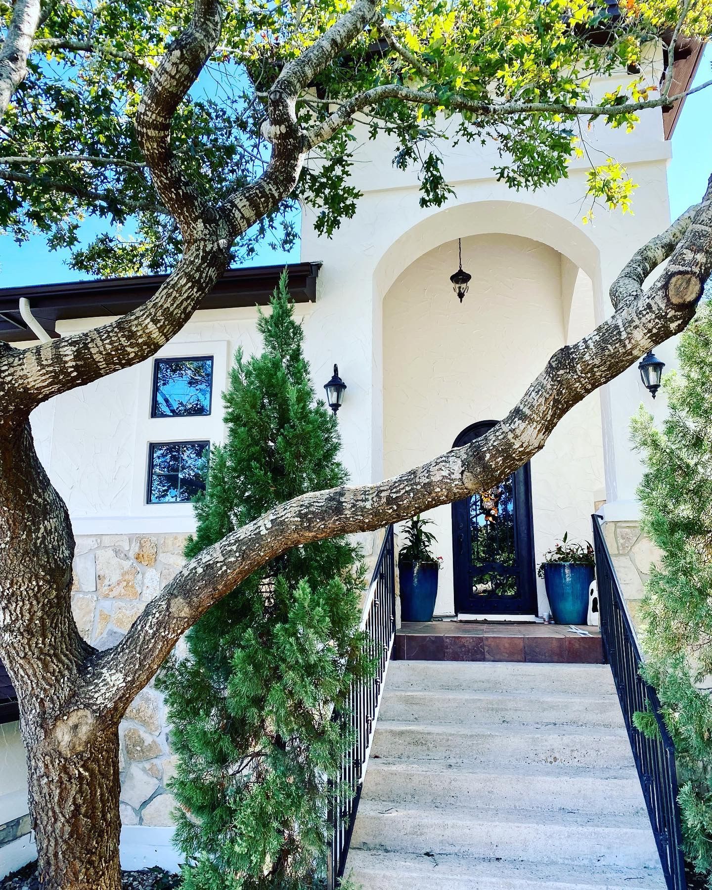 Austin exterior painting project after full home repaint with updated curb appeal