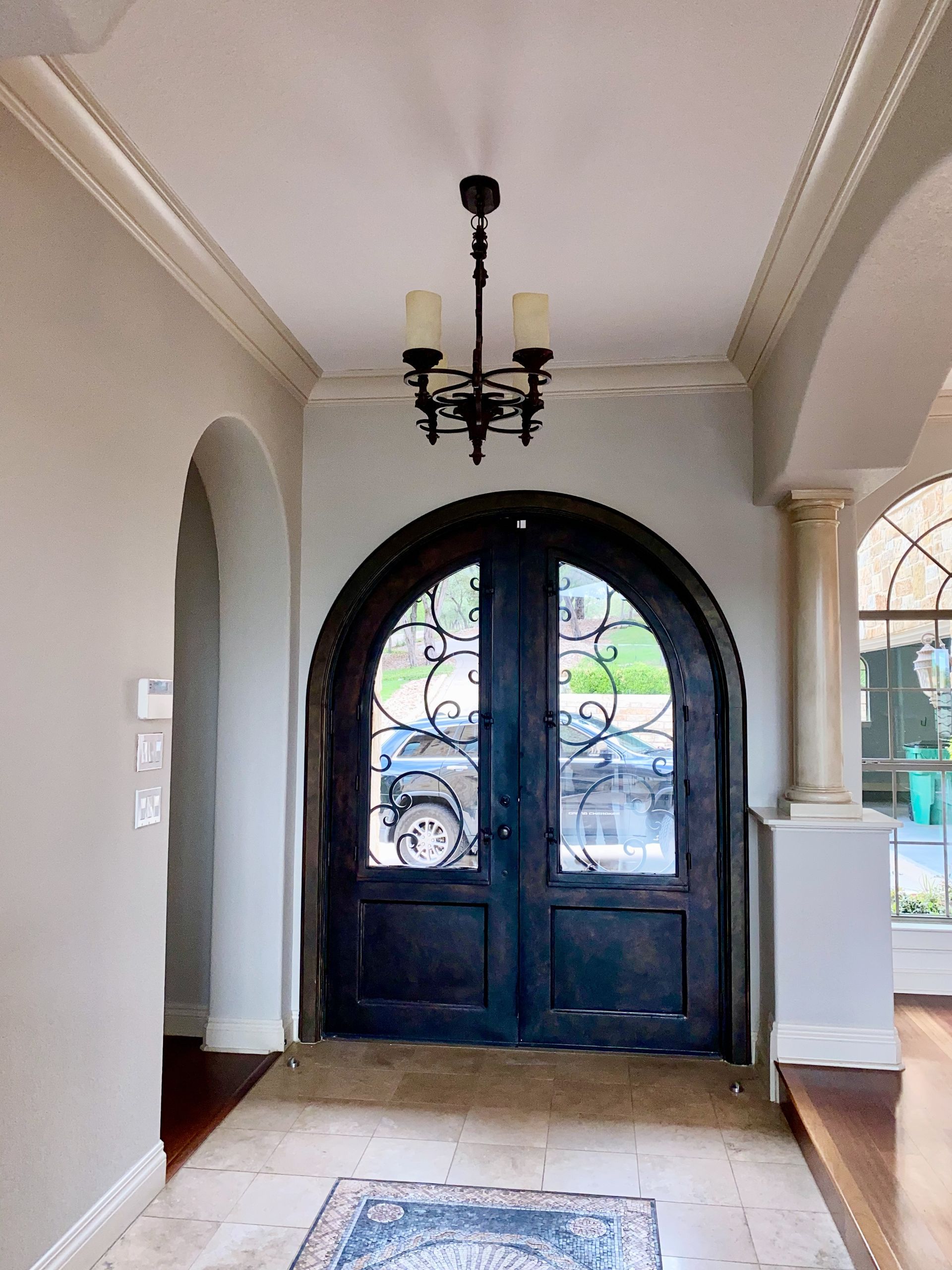 Austin interior painting project in West Lake Hills with freshly painted walls ceilings doors and tr