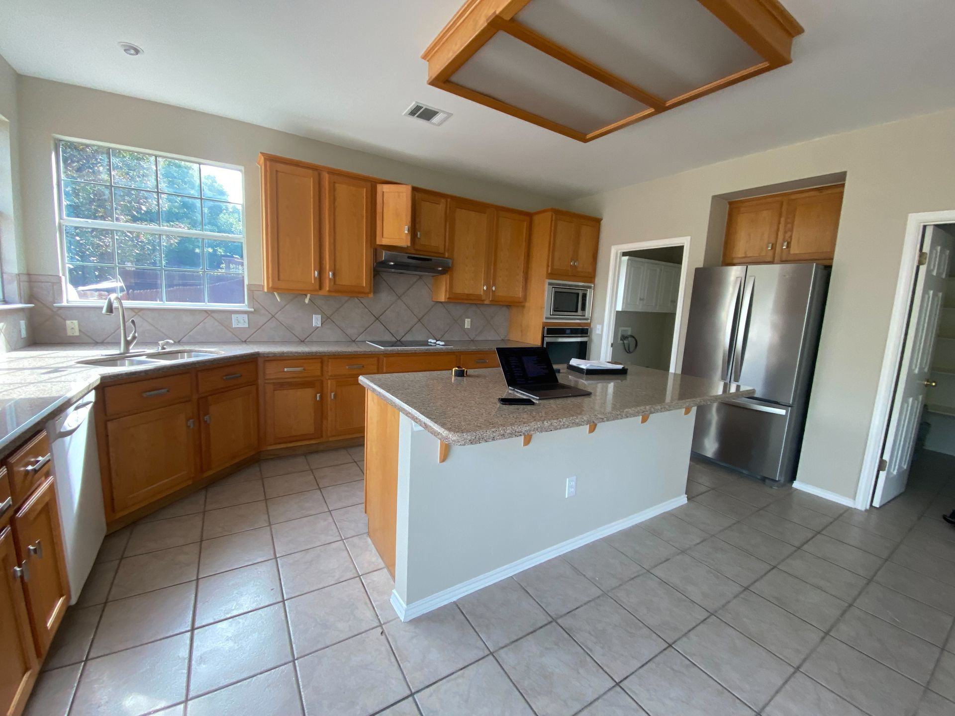 Cedar Park kitchen remodel before outdated cabinets and layout Austin TX