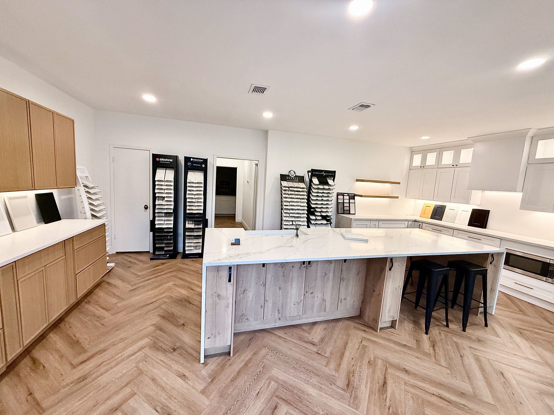 After photo of newly renovated Austin Painting and Cabinets showroom in Austin TX