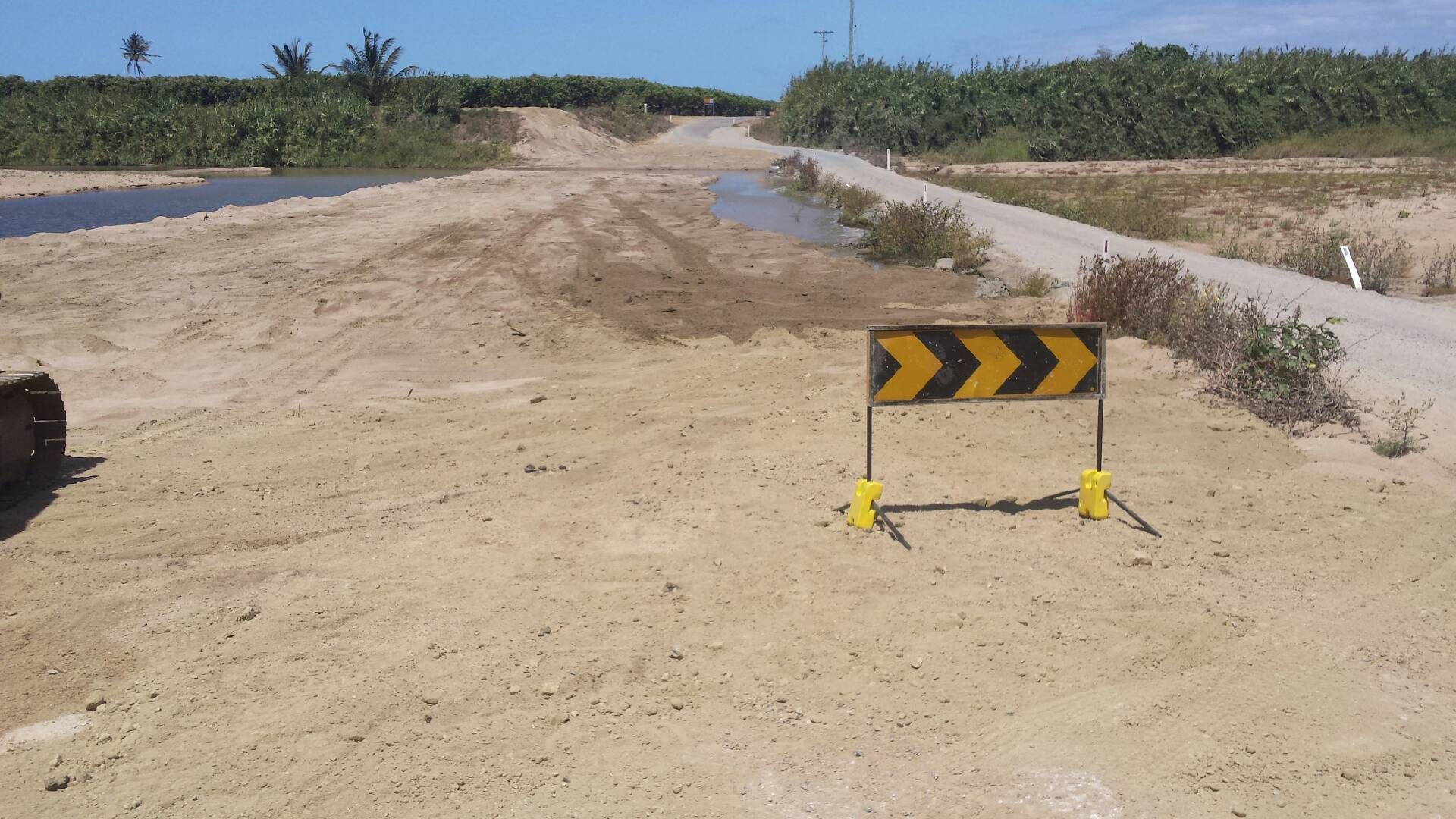 Road Work in Progress - Excavation in Bowen, QLD
