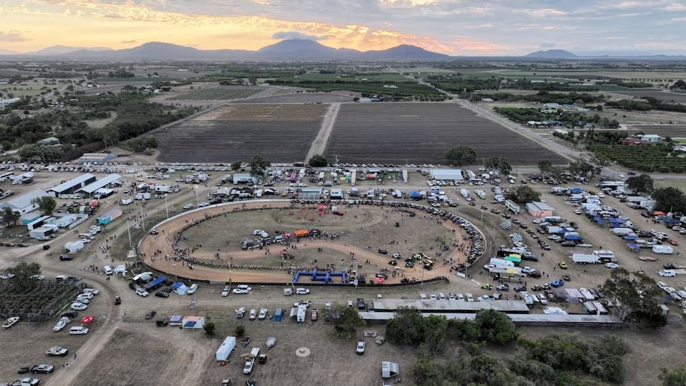 Aerial View of Race Track - Excavation in Bowen, QLD