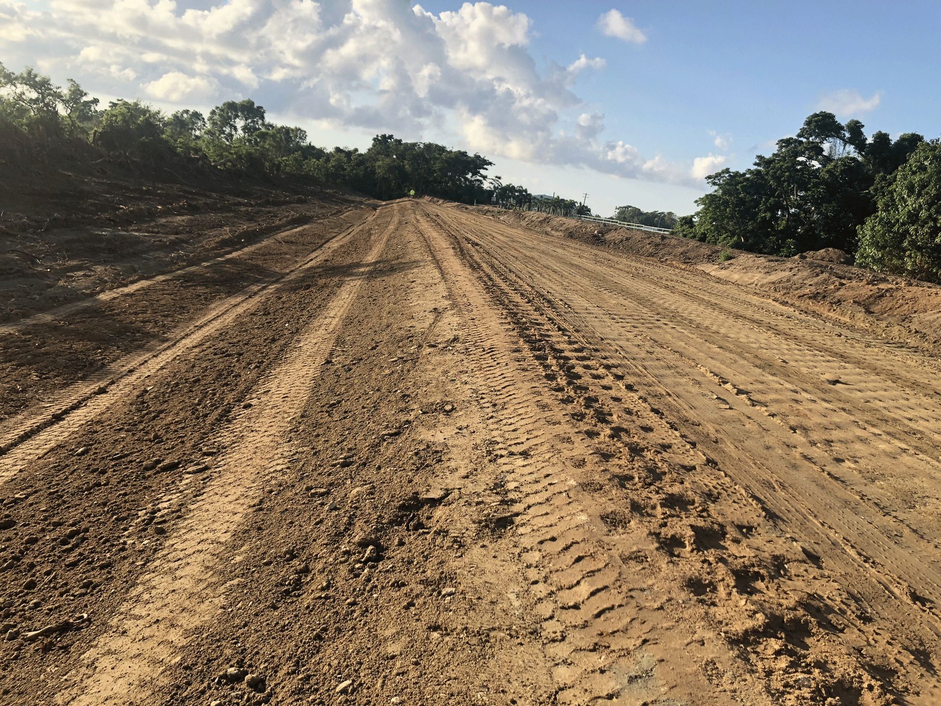 Undergoing Construction of a road - Excavation in Bowen, QLD