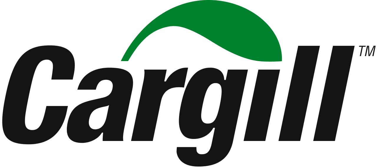A cargill logo with a green swirl on a white background