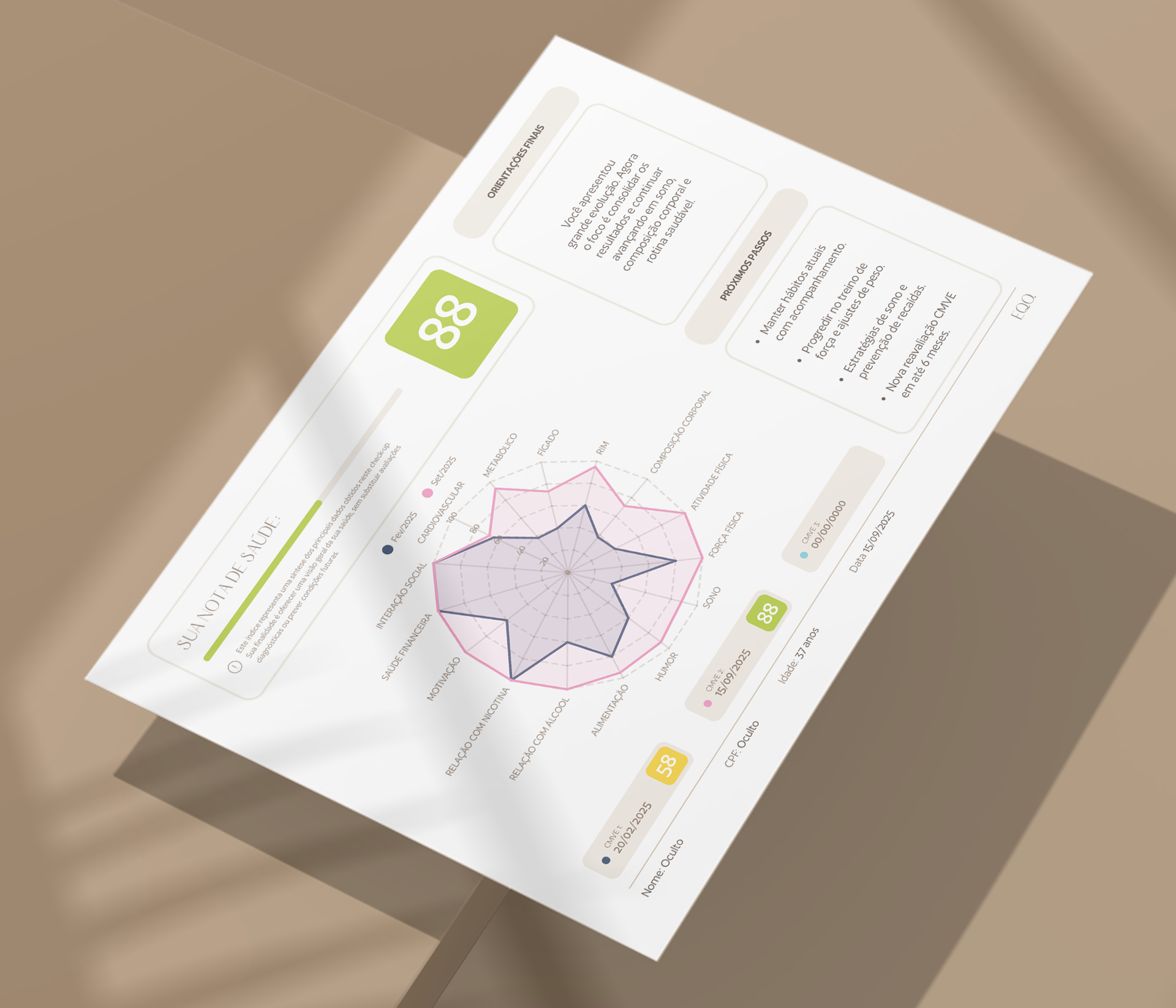 Relatório do Mapa CMEV com análise visual e indicadores de saúde