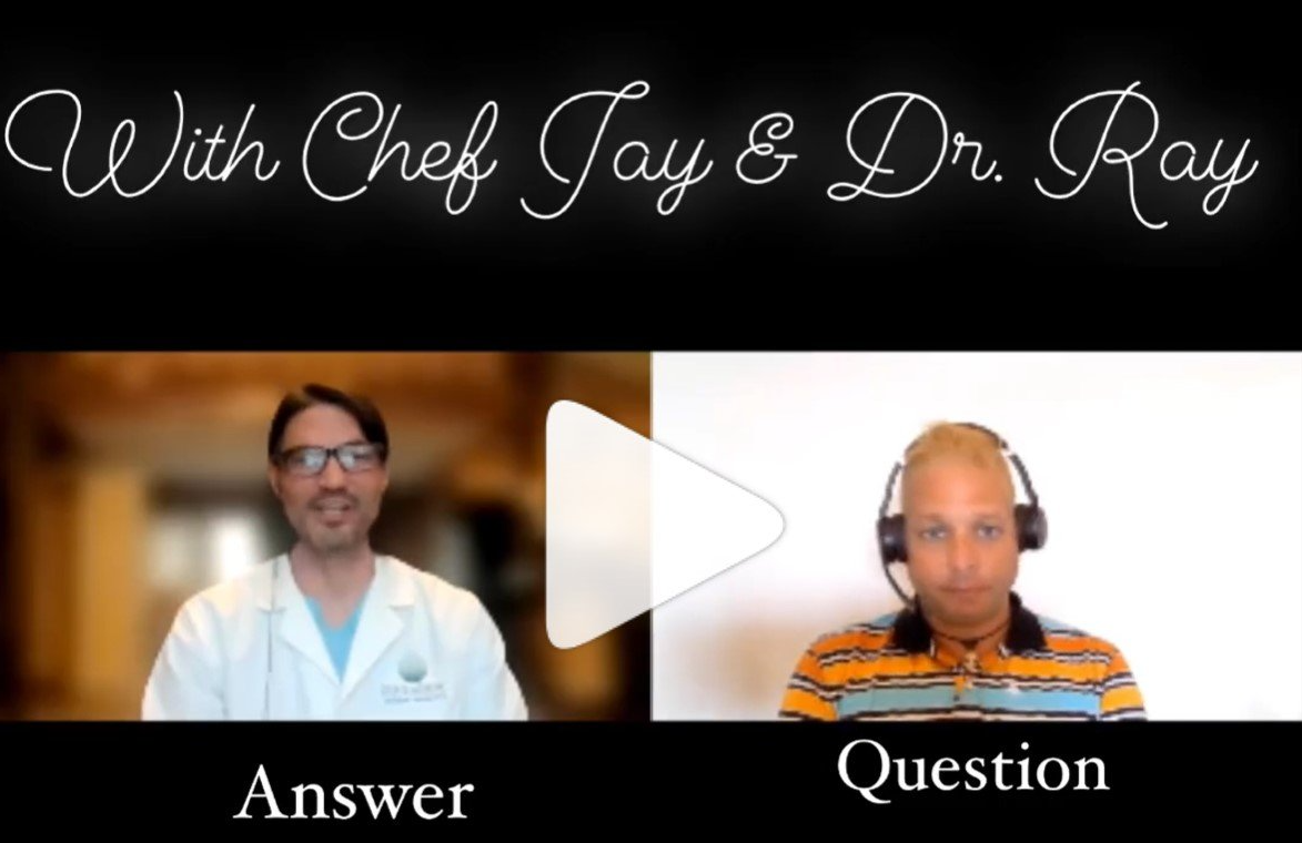 Weekly podcast with Chef Jay n Dr Ray discussing hair regrowth, how to regrow hair
