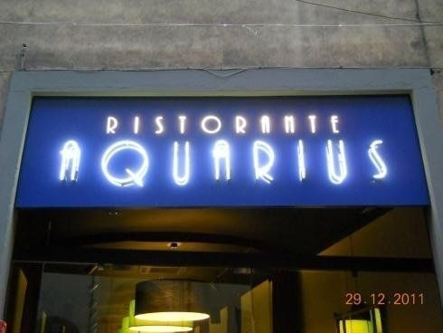 Insegna ristorante Aquarius