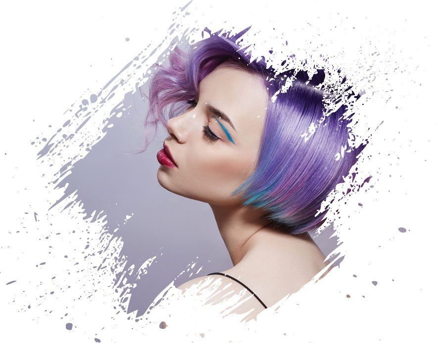 Violet Haired Girl — Springfield, PA — Mirror Mirror Hair & Skin Studio