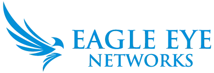 The logo for eagle eye networks shows an eagle with wings.