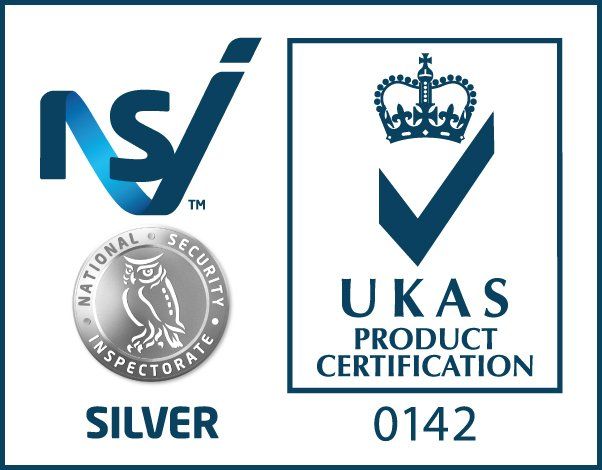 A logo for national security inspectorate and ukas product certification