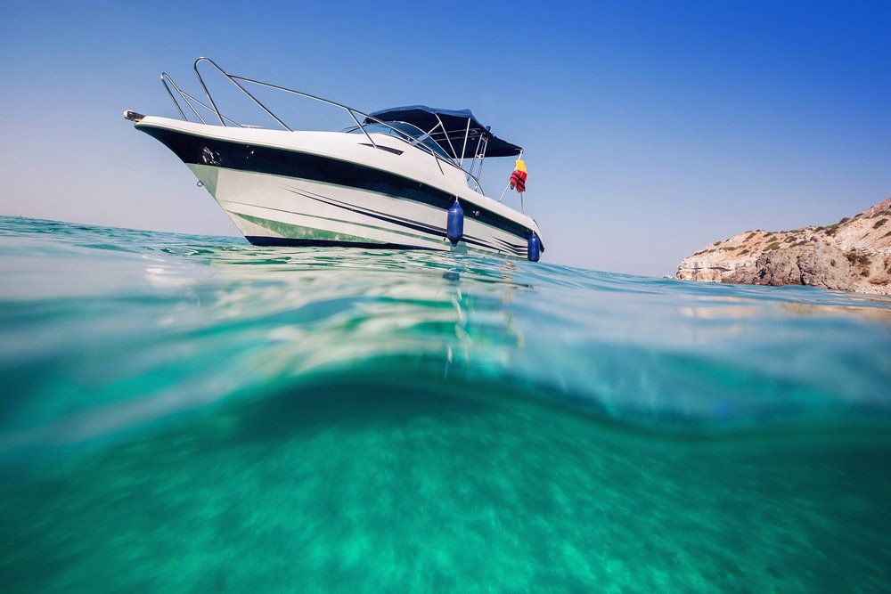 Motor Boat View from Under Water — Finance Broker in Darwin