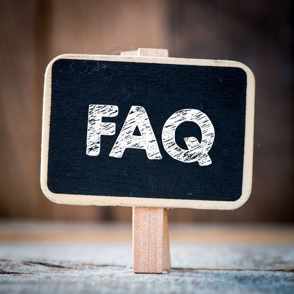 Signboard With Text FAQ on Blurred Background — Coastal Screens & Glass in Laurieton, NSW