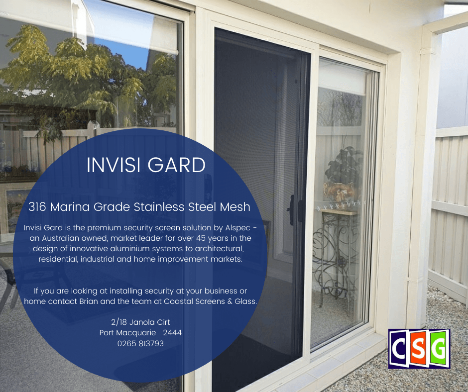 Invisi-Gard Screen — Coastal Screens & Glass in Port Macquarie, NSW