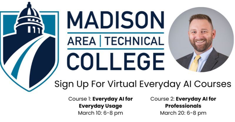 A madison area technical college sign up for virtual everyday al courses