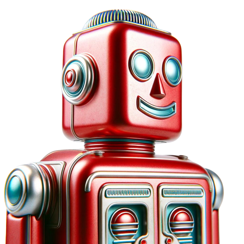A logo for robots are people with a robot on it