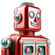 A logo for robots are people with a robot on it
