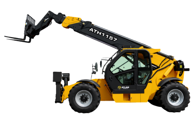 Yellow mini-excavator with black tracks and canopy; bucket lowered, ready to dig.