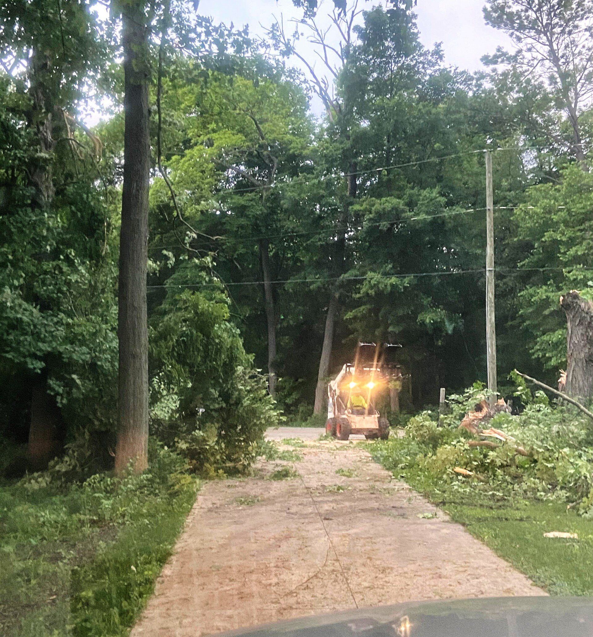 Clean White Garage — New Carlisle, OH — Fincel Lawn Care