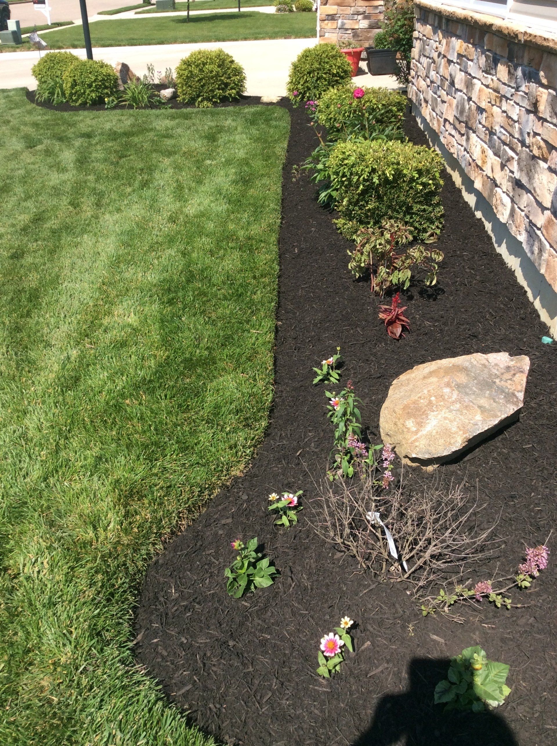 Landscaping With Mulch — New Carlisle, OH — Fincel Lawn Care