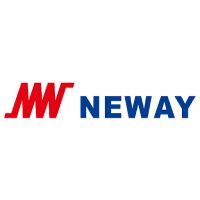 The logo for mw newway is red and blue on a white background.