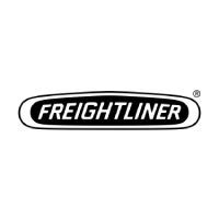 The freightliner logo is black and white on a white background.