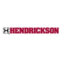 The logo for hendrickson is red and black on a white background.