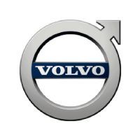 The volvo logo is a circle with an arrow in the middle.