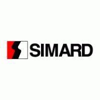 The simard logo is a black and red logo on a white background.