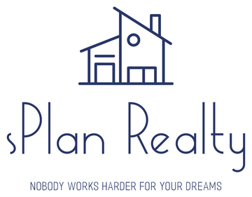The logo for plan realty shows a house and the words `` nobody works harder for your dreams ''.