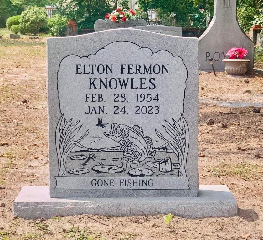 a gravestone for elton fermon knowles who died in 1954