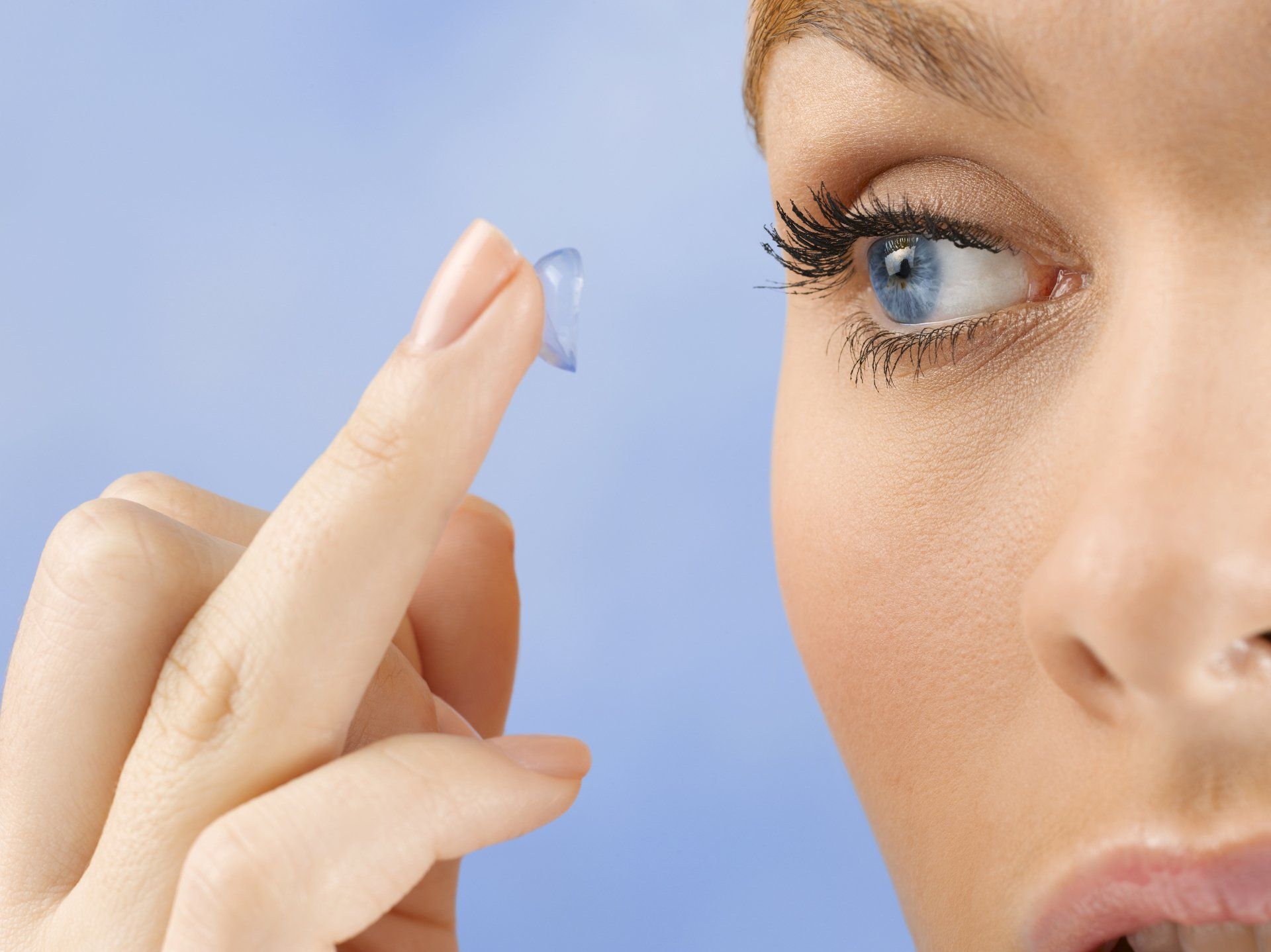 applicazione di lenti a contatto