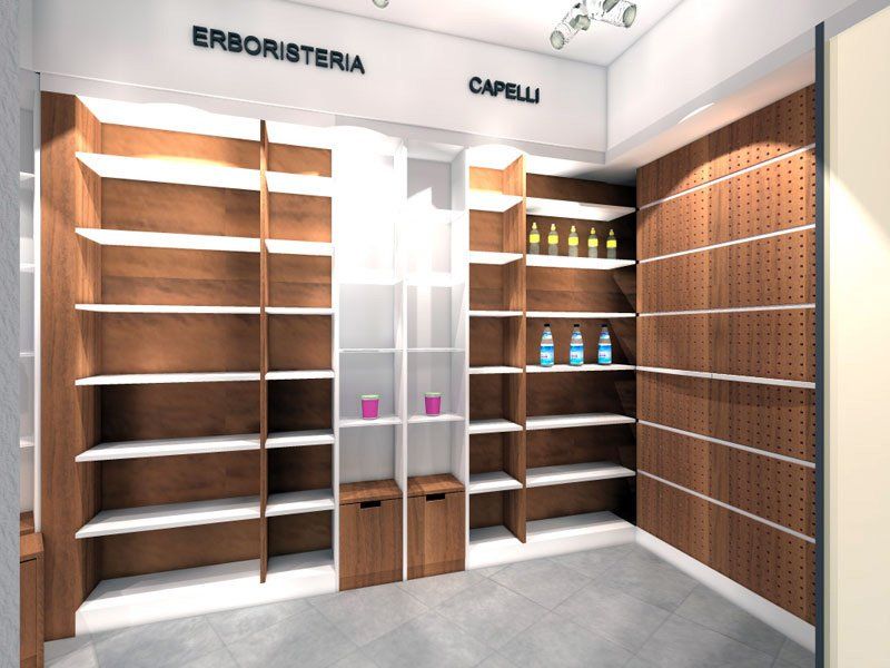 libreria e luci