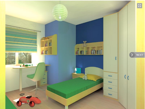 rendering cameretta