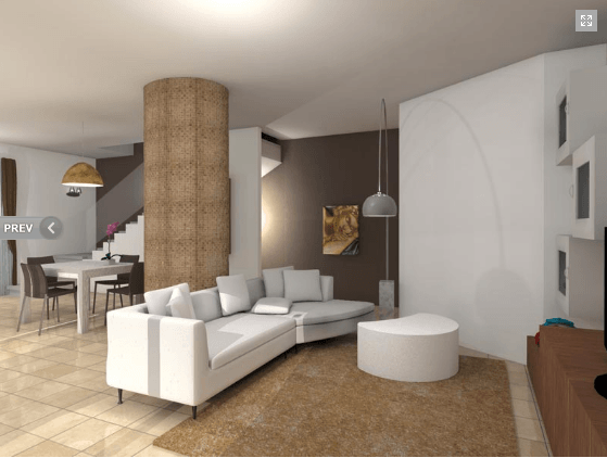 rendering soggiorno