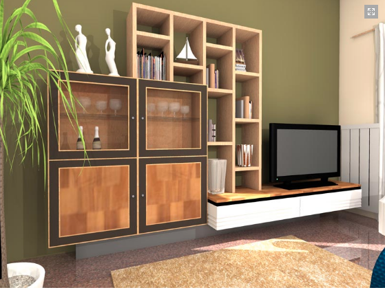 rendering mobili zona giorno
