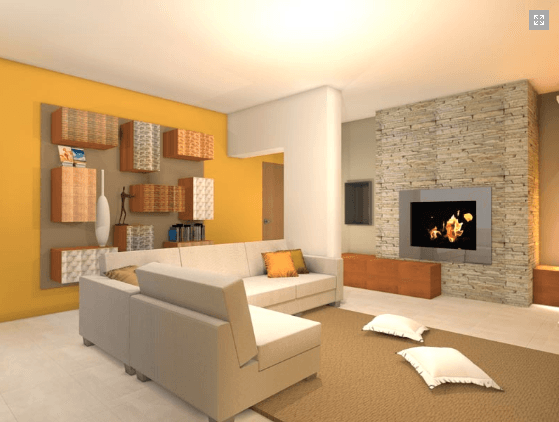 salotto rendering
