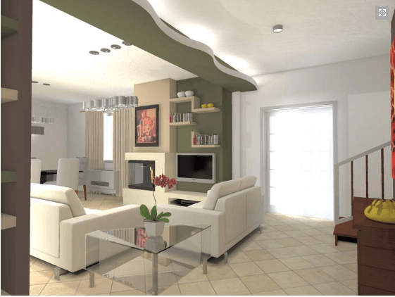 salotto rendering
