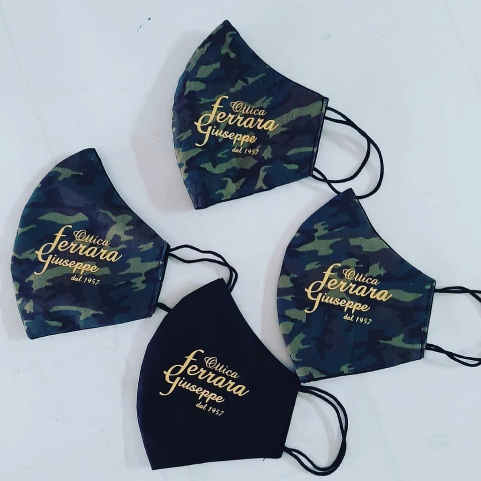 mascherina in 3 strati con personalizzazione