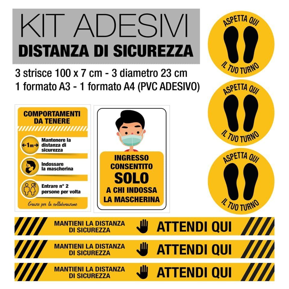 kit adesivi aziendali personalizzati