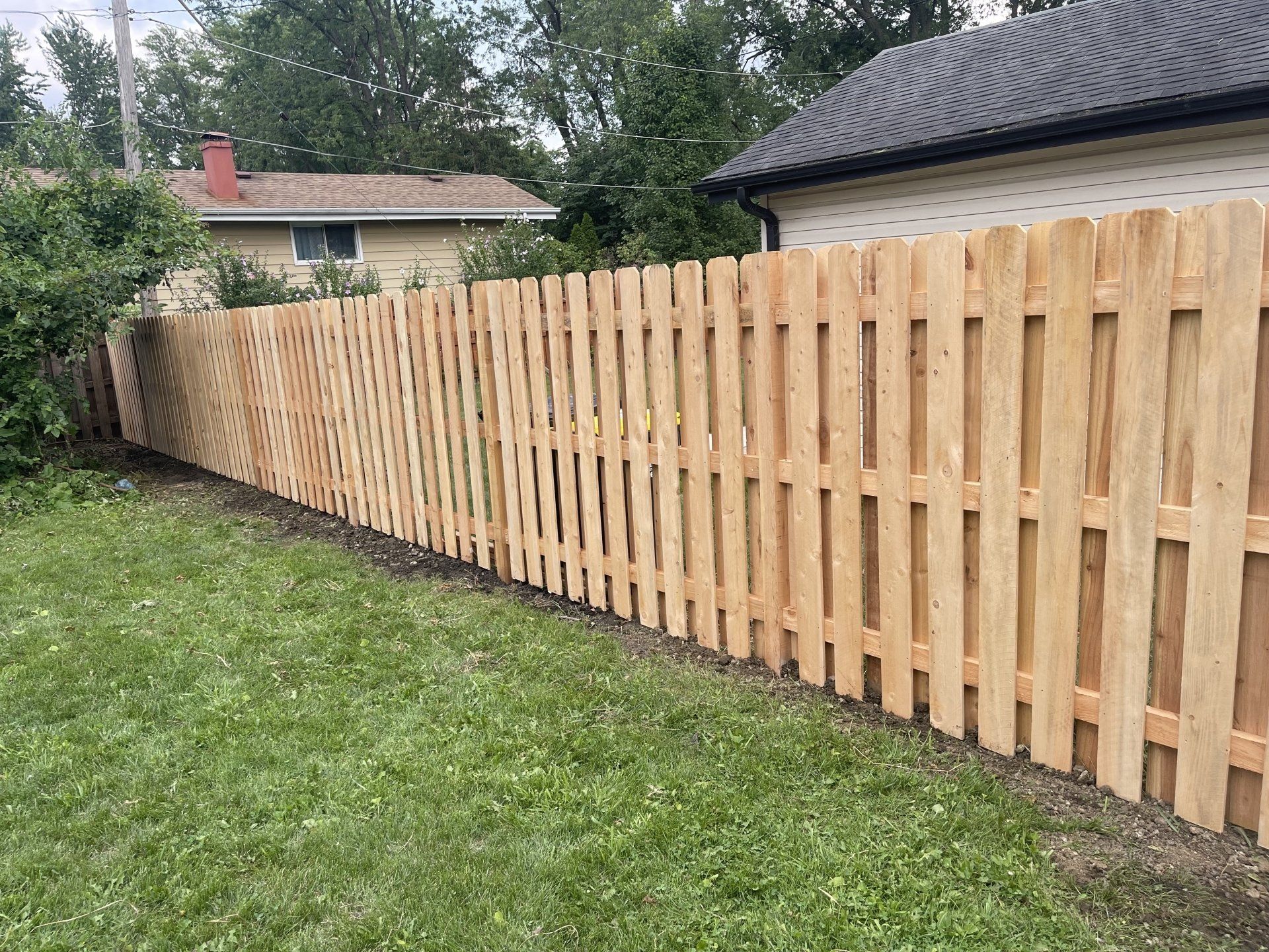 Fence installation.