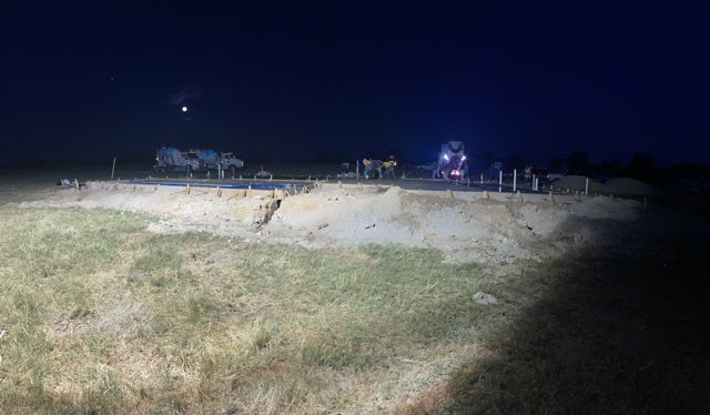 raised concrete foundation