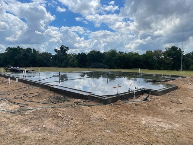 new concrete foundation