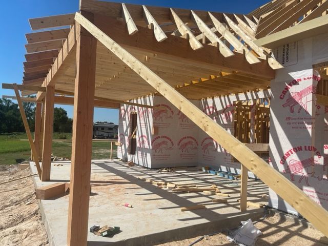 large covered back patio