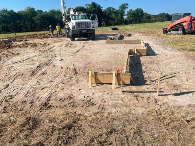 drilling piers for new home build