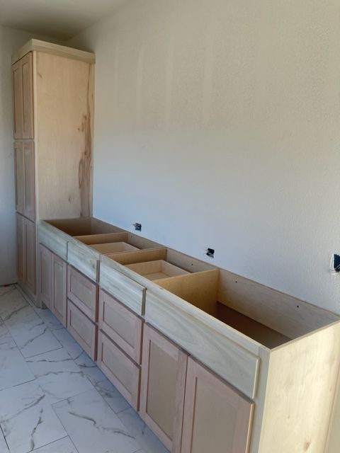 cabinets in laundry room